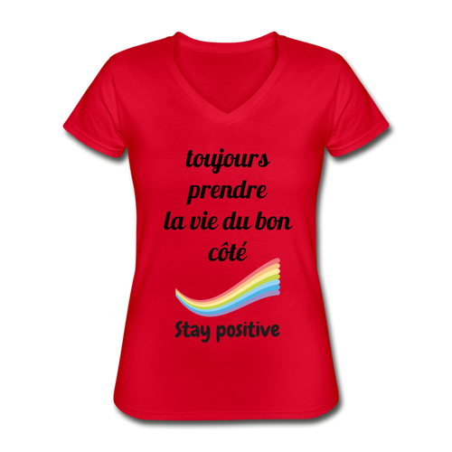 T-shirt classique col V Femme - JEMSO