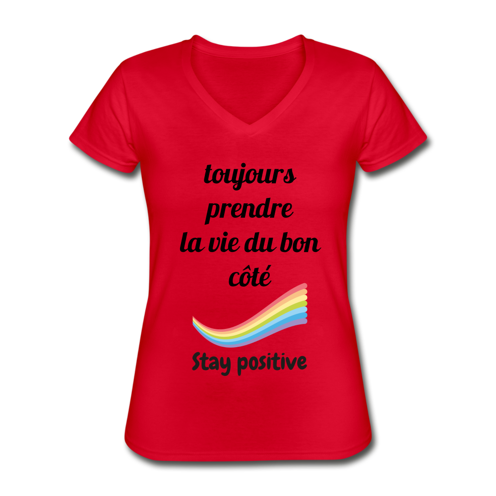 T-shirt classique col V Femme - JEMSO